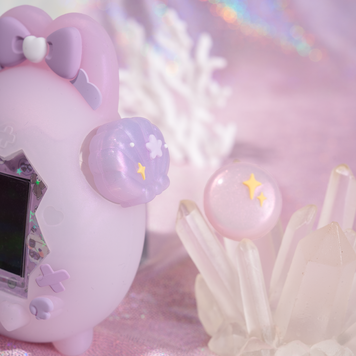 BUBBLELOGUS Bow Button Cap for Tamagotchi Paradise