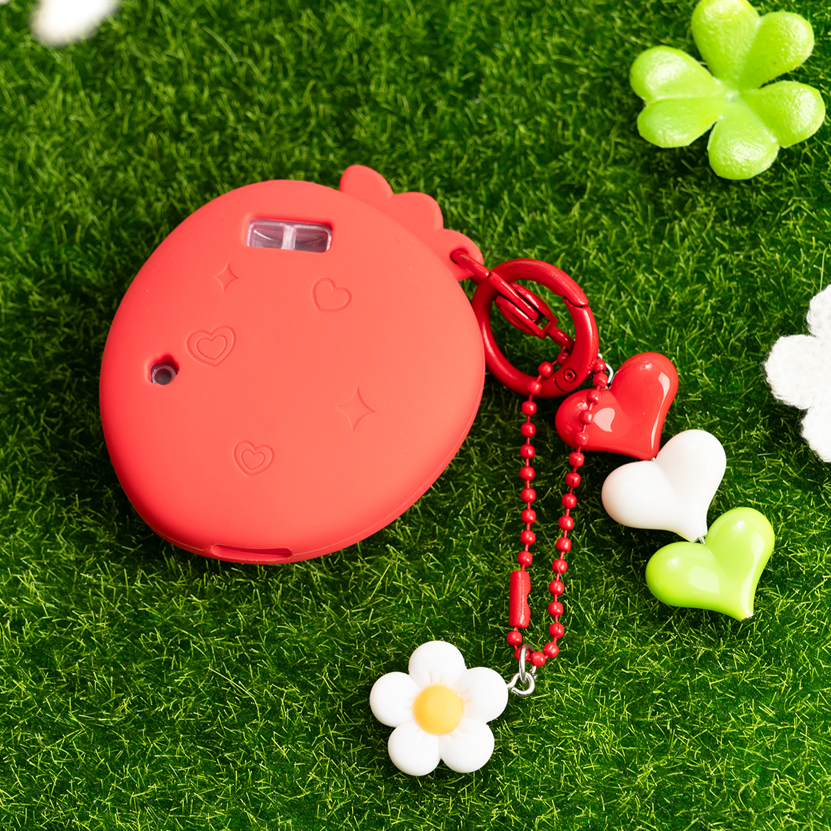 BUBBLELOGUS  Strawberry Silicone Protective Case for Tamagotchi Uni
