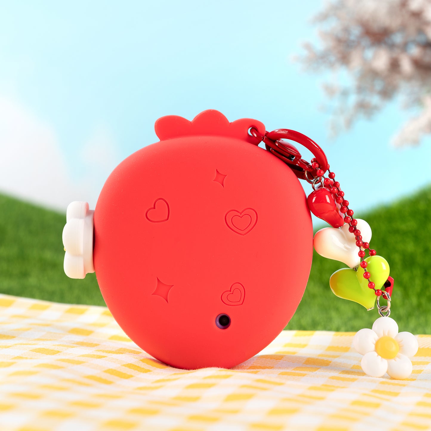 BUBBLELOGUS Strawberry Paradise Silicone Protective Case for Tamagotchi Paradise