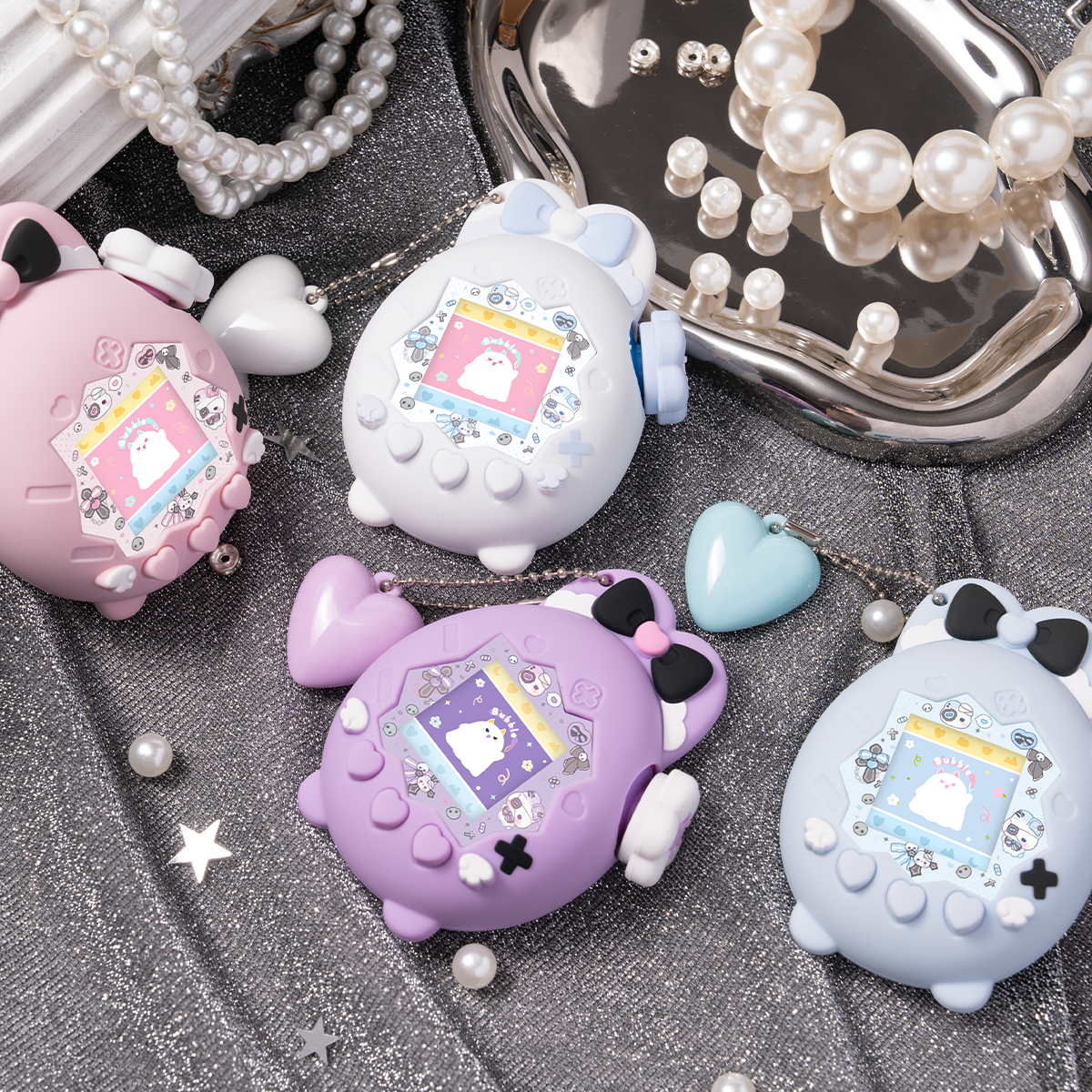 BUBBLELOGUS Dark Cute Bunny Paradise Silicone Protective Case for Tamagotchi Paradise