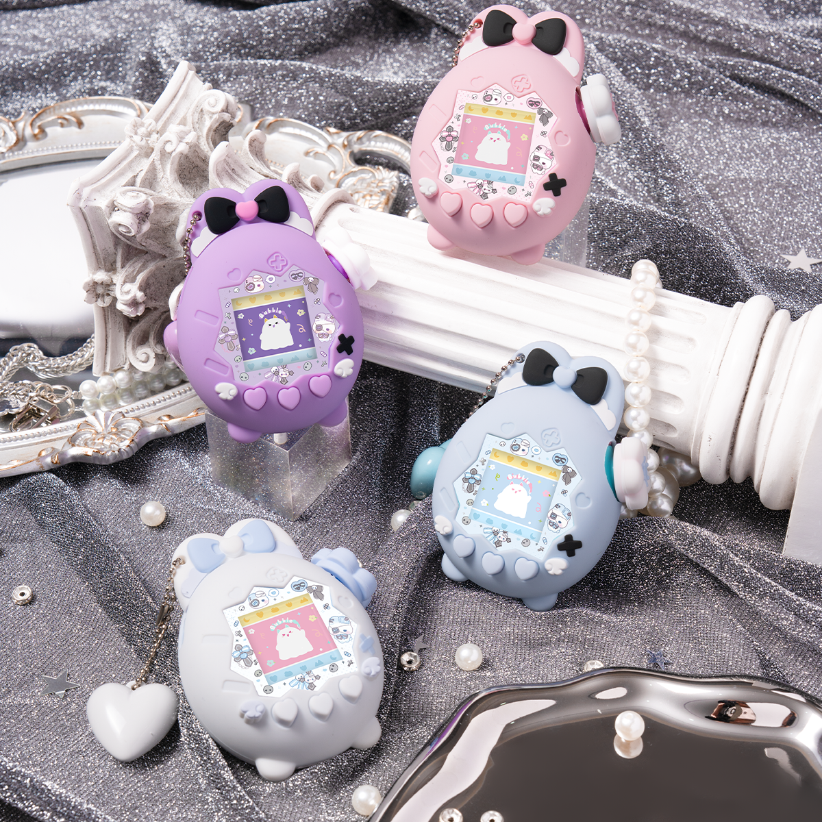 BUBBLELOGUS Dark Cute Bunny silicone protective case for Tamagotchi Paradise