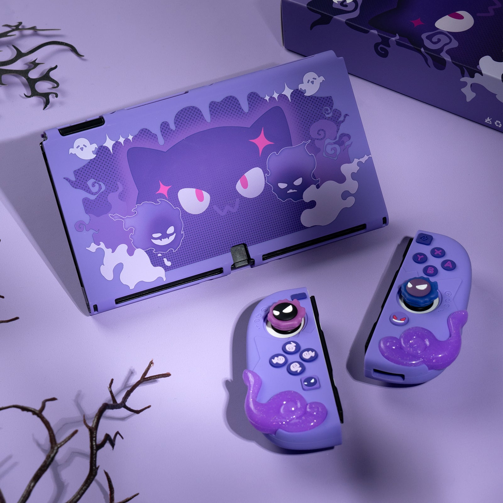 Wishaven Ghostie Meow series protective case for Nintendo Switch