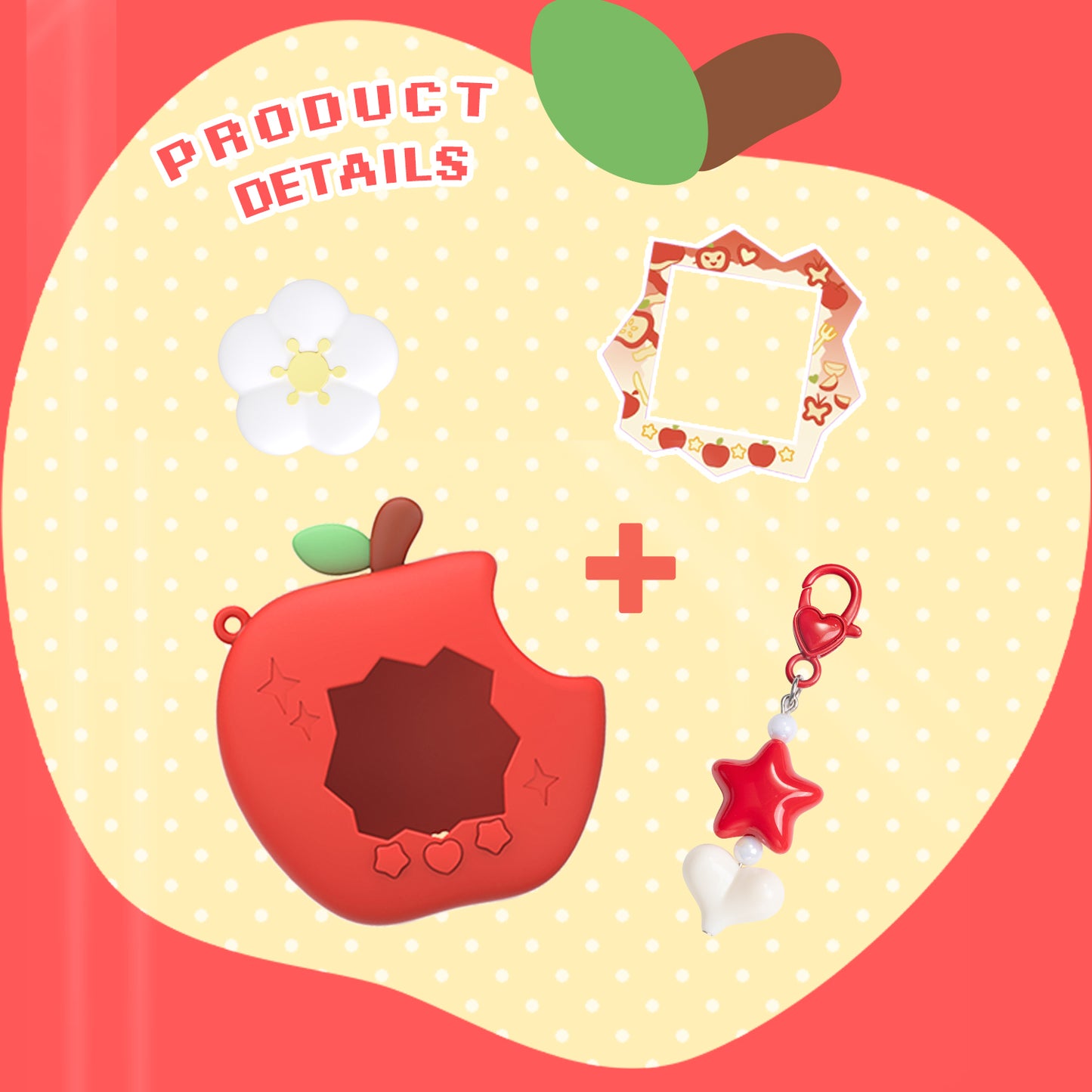 BUBBLELOGUS Apple Paradise Silicone Protective Case for Tamagotchi Paradise