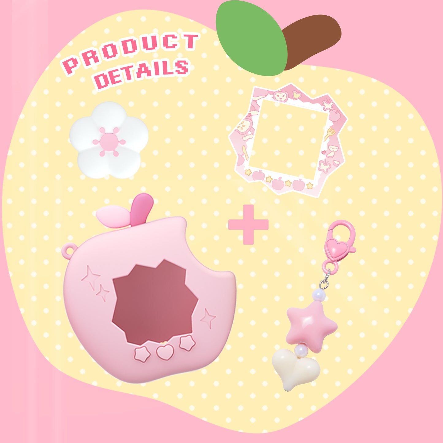 BUBBLELOGUS Apple Paradise Silicone Protective Case for Tamagotchi Paradise