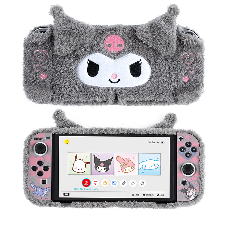 GeekShare Plush Kuromi Protective Case for Switch OLED
