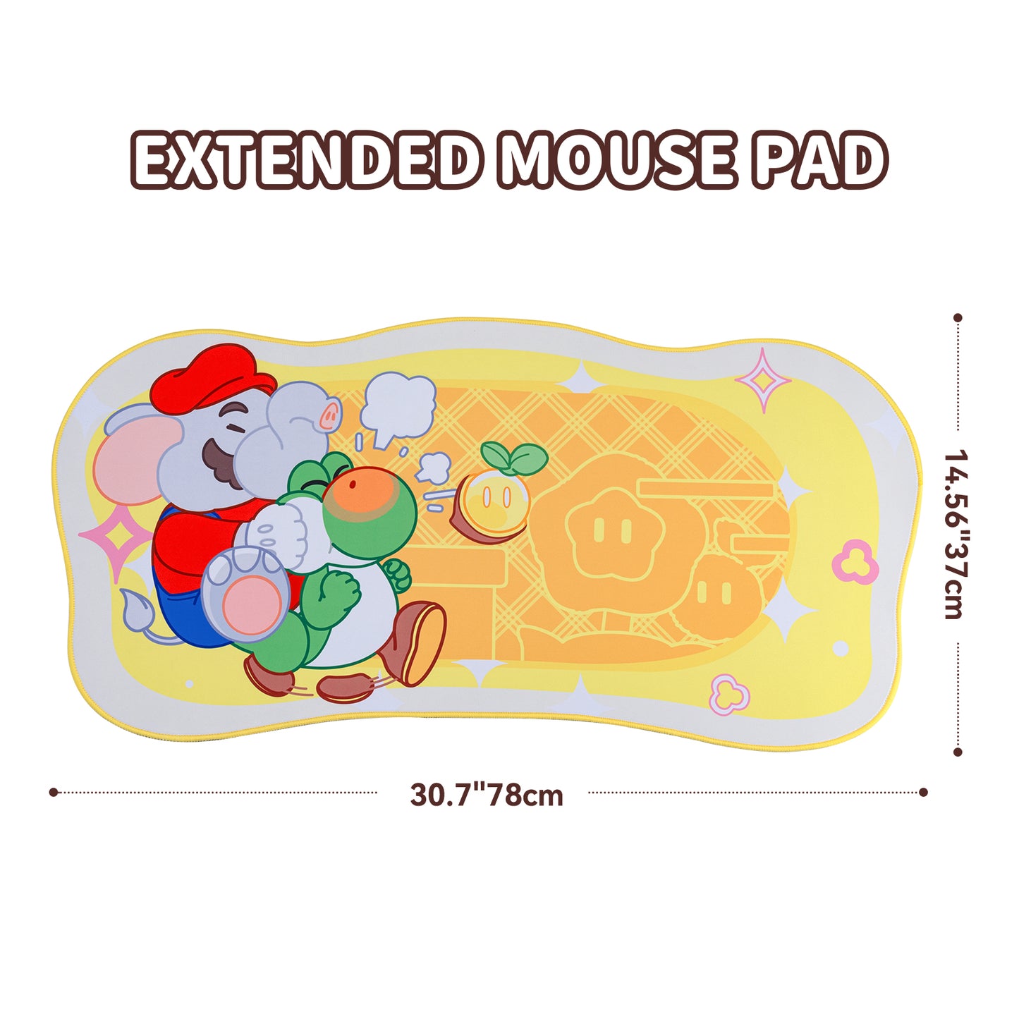 WISHAVEN Elephant Mario Mouse Pad
