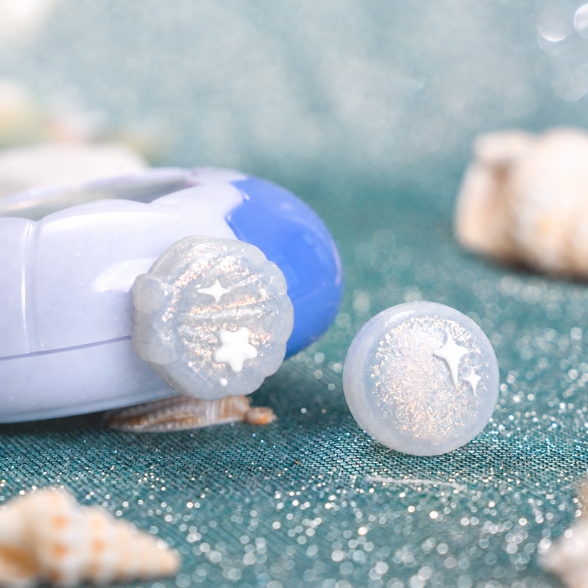 BUBBLELOGUS Pearl Seashell Knob Cover for Tamagotchi Paradise