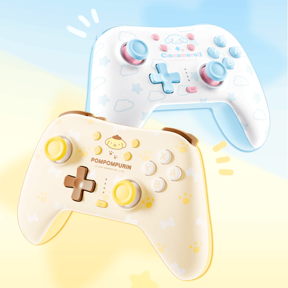 Cinnamoroll & Pompompurin Gamepad with Receiver Set For Switch 2/ 2017/PC