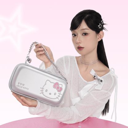 GeekShare Hello Kitty Sparkling Silver Heart Collection for Switch 2