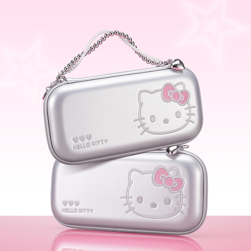 GeekShare Hello Kitty Sparkling Silver Heart Collection for Switch 2