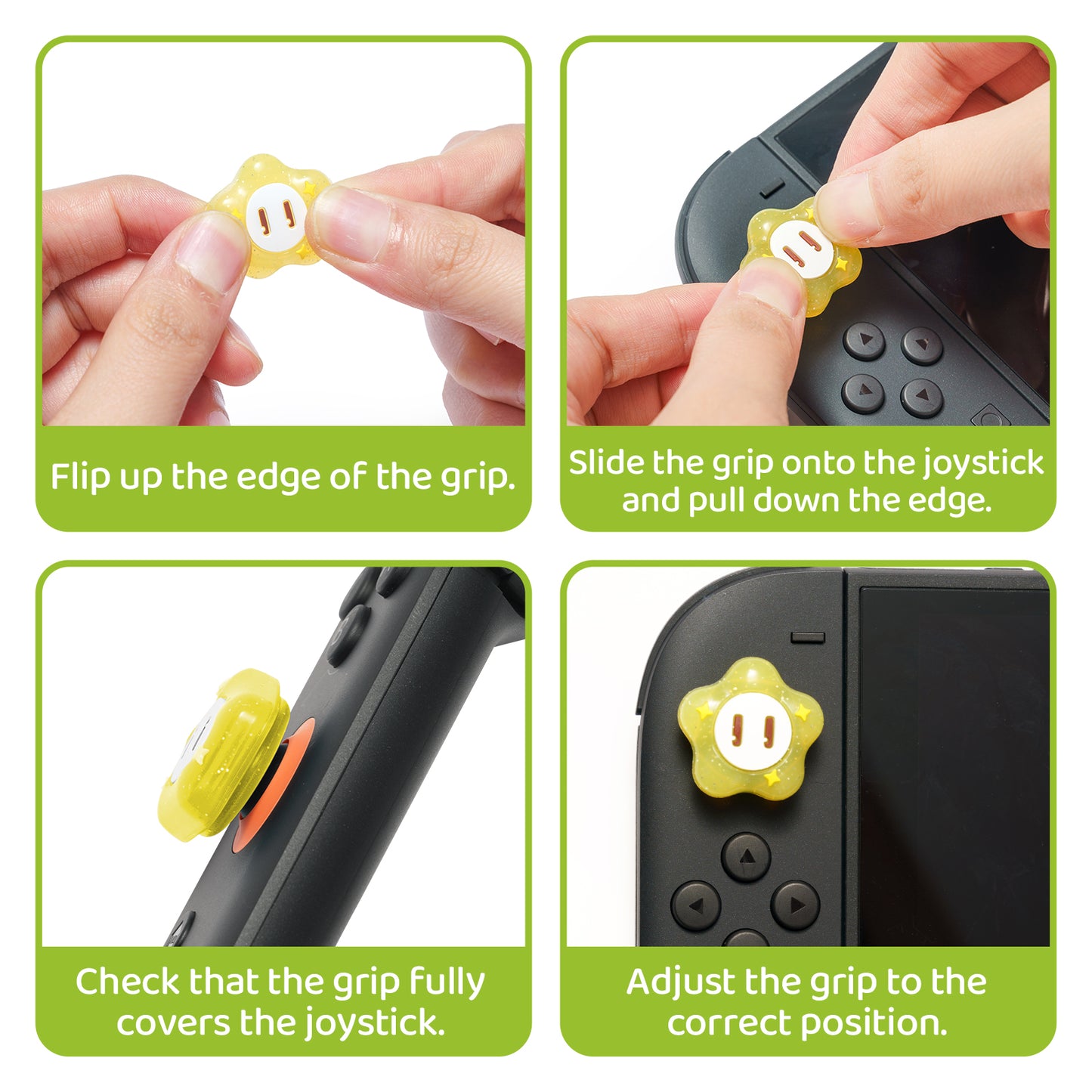 WISHAVEN Wonder Flower Thumb Grip Caps For Switch 2