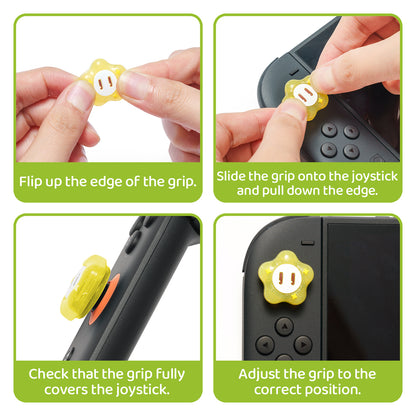WISHAVEN Wonder Flower Thumb Grip Caps For Switch 2