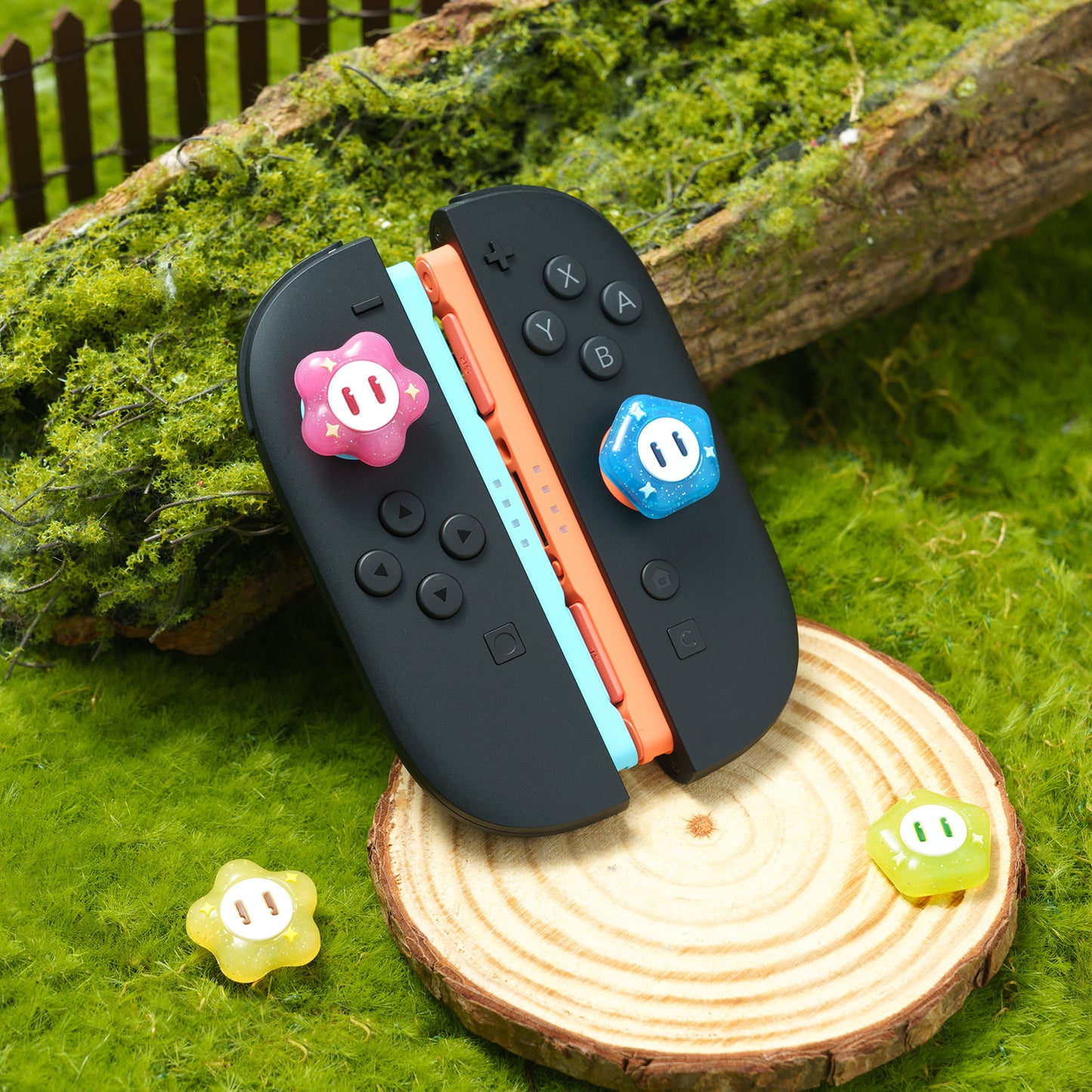 WISHAVEN Wonder Flower Thumb Grip Caps For Switch 2