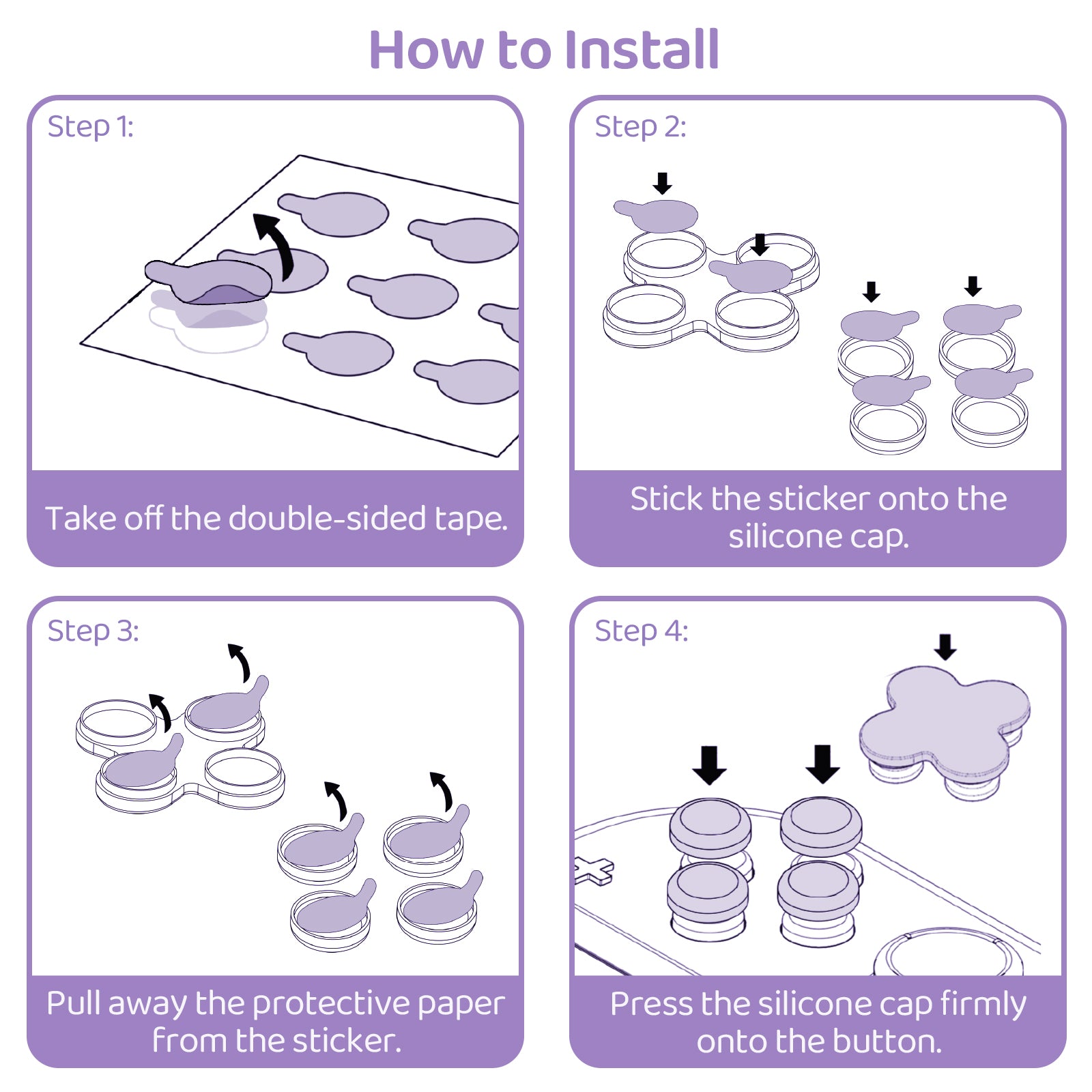 WISHAVEN Ditto Button Caps For Switch 2