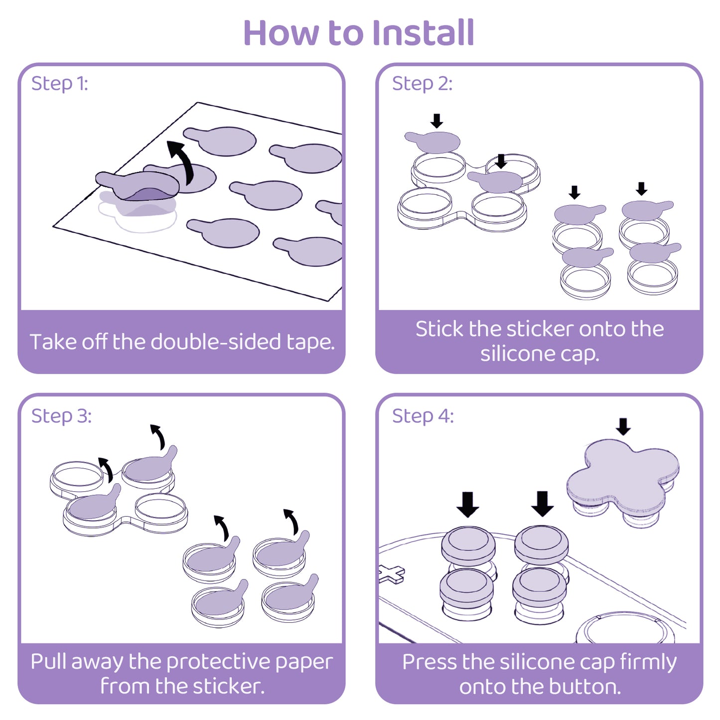 WISHAVEN Ditto Button Caps For Switch 2