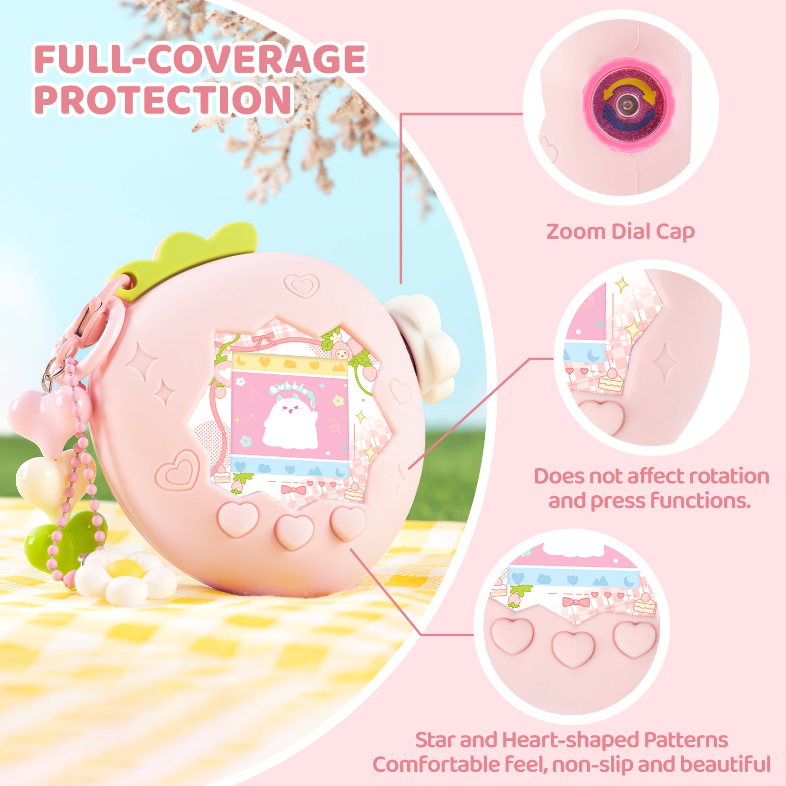 BUBBLELOGUS Strawberry Paradise Silicone Protective Case for