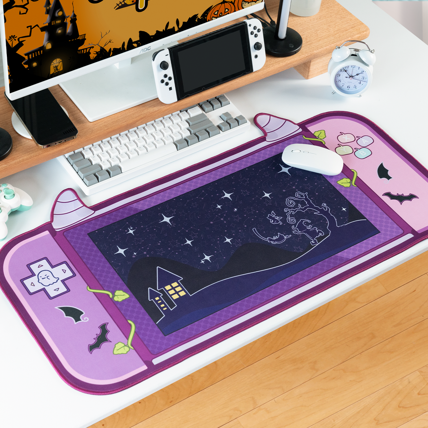 WISHAVEN Starry Witch Mouse Pad/Desk Mat