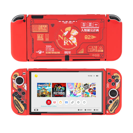 Wishaven Red Evangelion Protective Shell For Switch / Oled