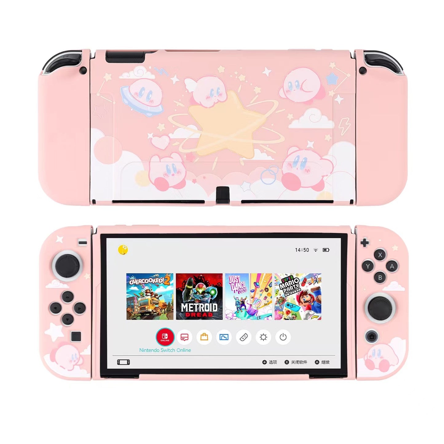 Wishaven Star Kirby Nintendo Switch Oled Protective Case
