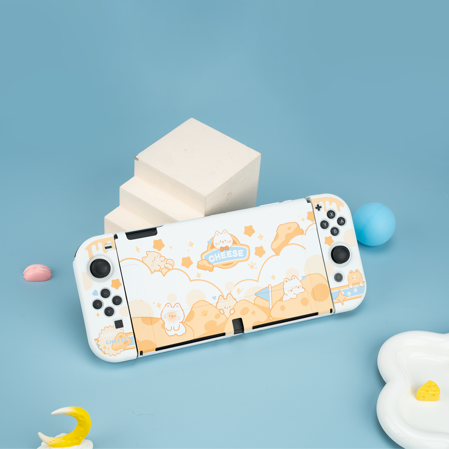 Wishaven Cheese Cat Nintendo Switch Oled Protective Case