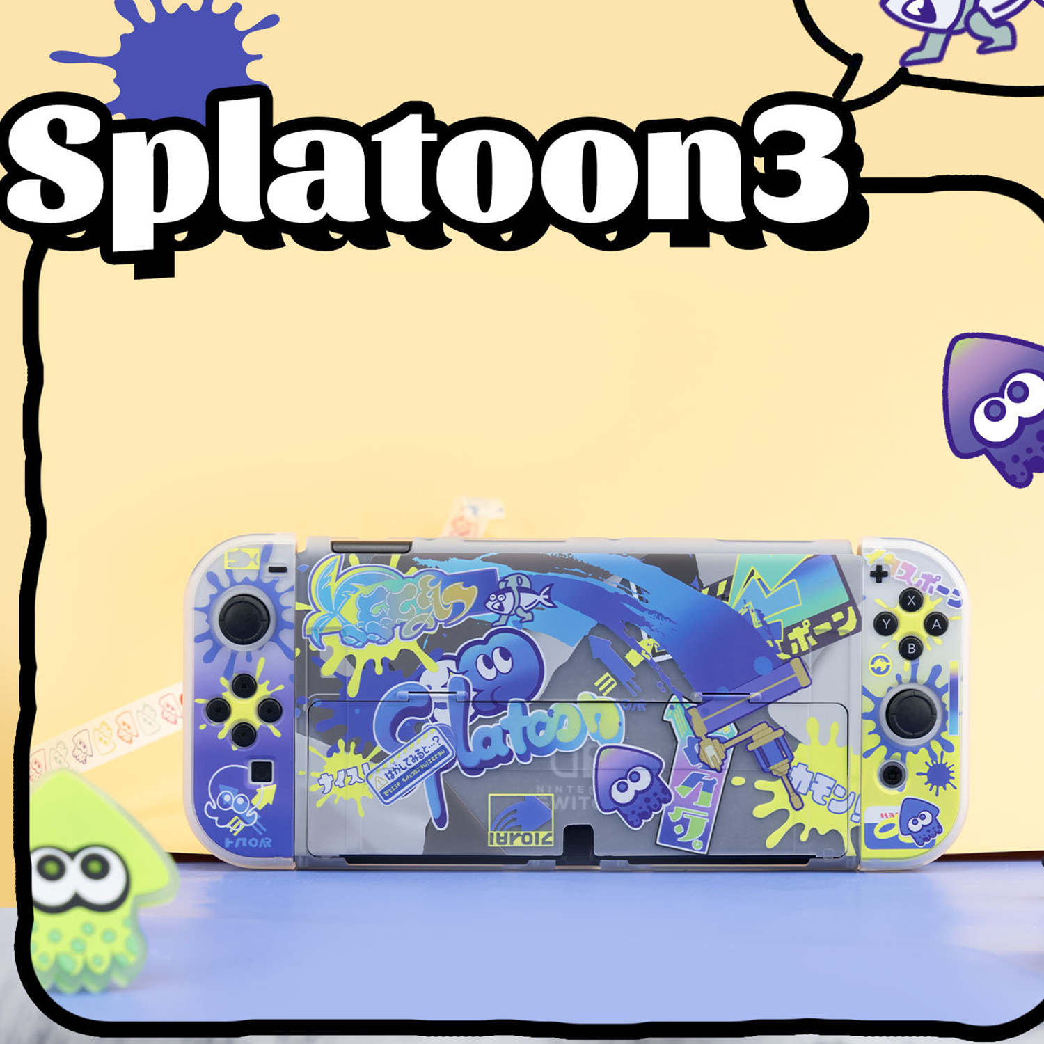 WISHAVEN Splatoon Protective Case for Nintendo Switch OLED – Wishaven WISHAVEN Splatoon Protective Case for Nintendo Switch OLED – Wishaven