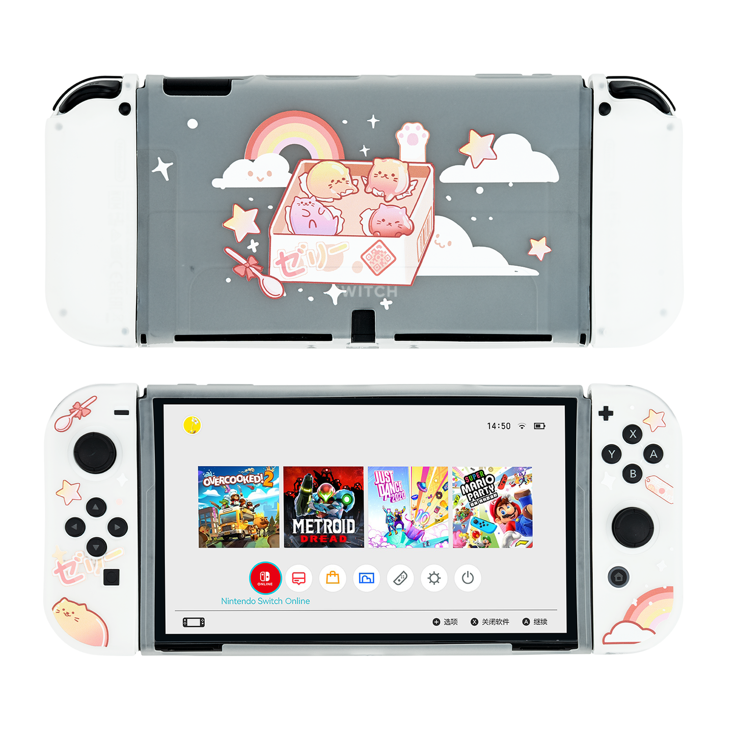 Wishaven Pudding Cat Nintendo Switch Oled Protective Case